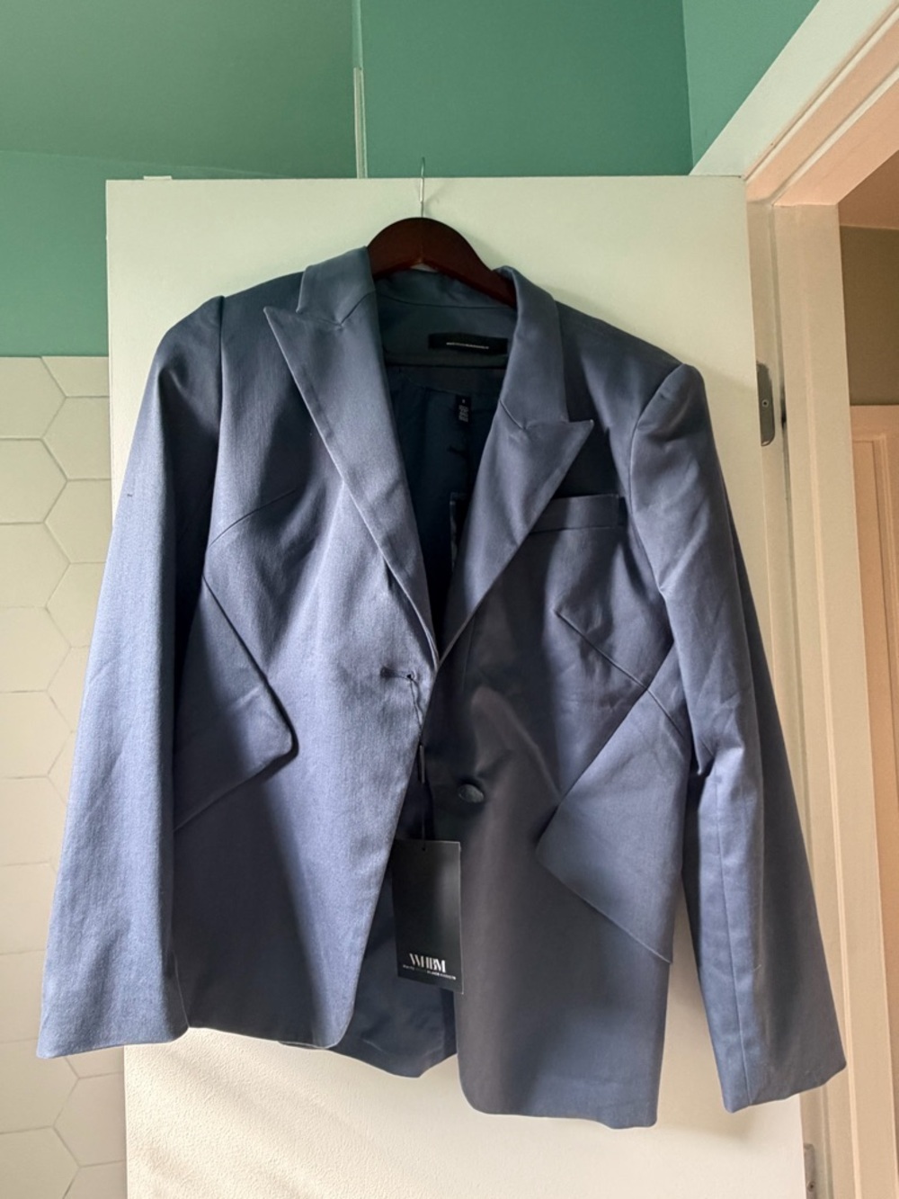 WHBM Editor blazer-indigo size 8